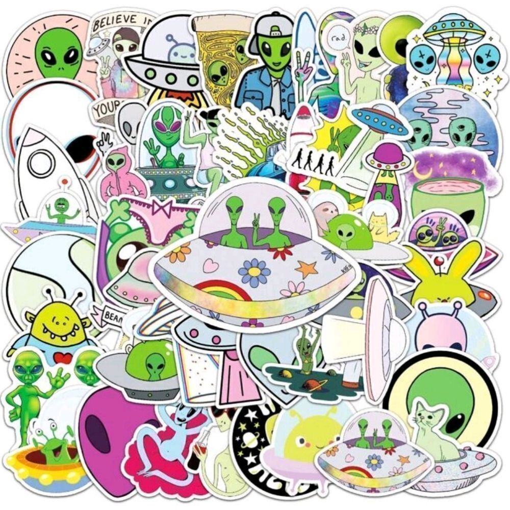Colorful Alien 👽 Stickers